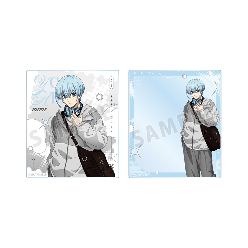 [Pre-order] "Blue Lock" Original Illustration Hiori Yo Monotone Street Fashion Ver. Acrylic Card 2 Set