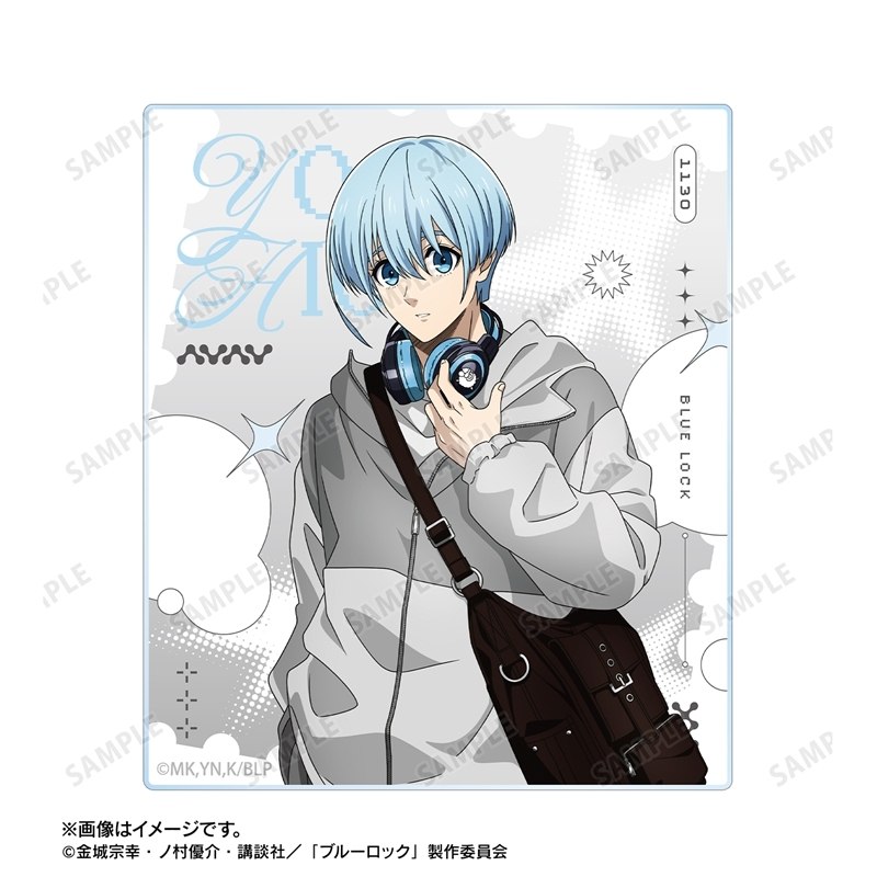 [Pre-order] "Blue Lock" Original Illustration Hiori Yo Monotone Street Fashion Ver. Acrylic Card 2 Set