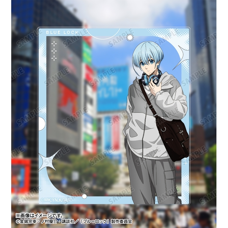 [Pre-order] "Blue Lock" Original Illustration Hiori Yo Monotone Street Fashion Ver. Acrylic Card 2 Set