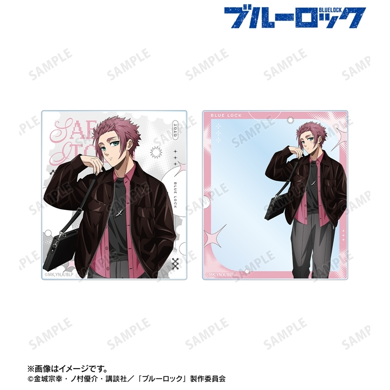 [Pre-order] "Blue Lock" Original Illustration Itoshi Sae Monotone Street Fashion Ver. Acrylic Card 2 Set