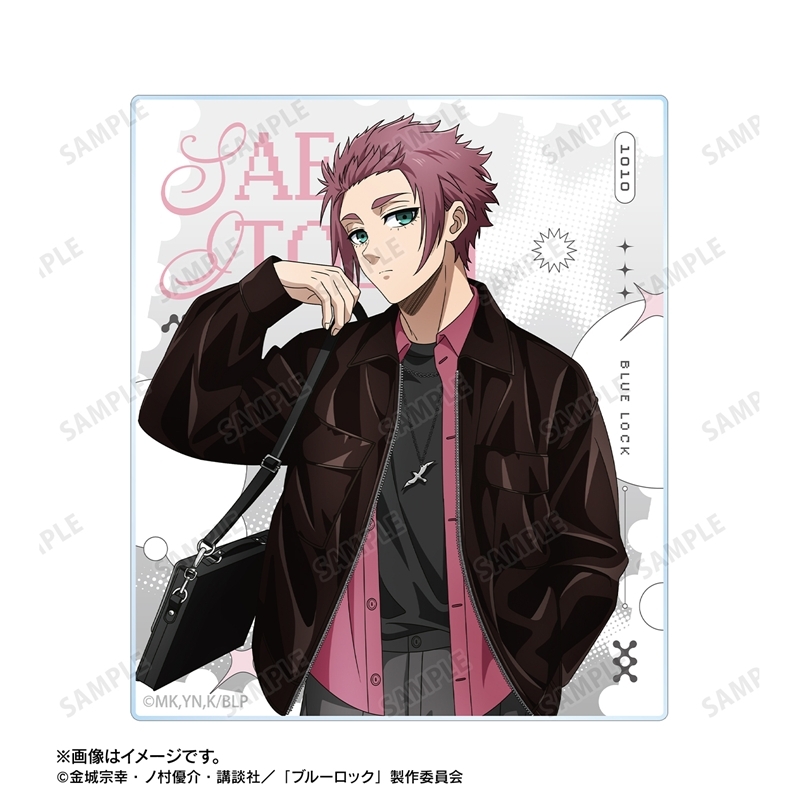 [Pre-order] "Blue Lock" Original Illustration Itoshi Sae Monotone Street Fashion Ver. Acrylic Card 2 Set
