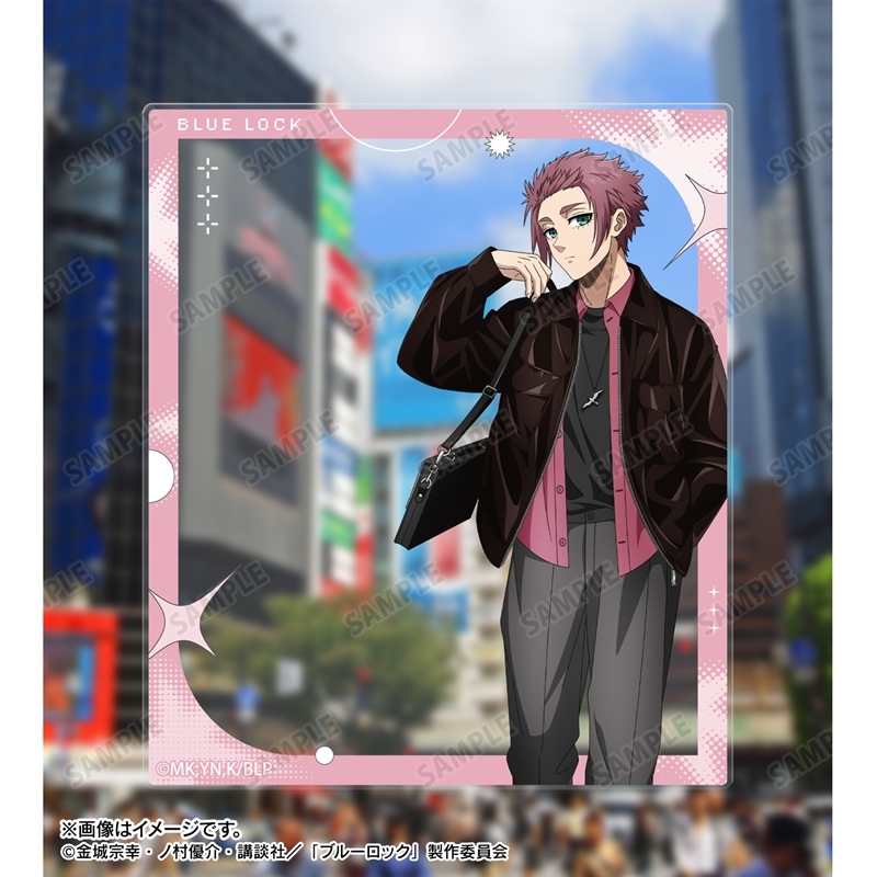 [Pre-order] "Blue Lock" Original Illustration Itoshi Sae Monotone Street Fashion Ver. Acrylic Card 2 Set