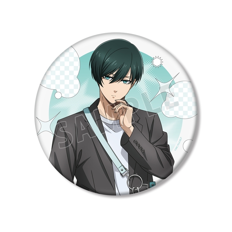 [Pre-order] "Blue Lock" Original Illustration Itoshi Rin Monotone Street Fashion Ver. Big Can Badge