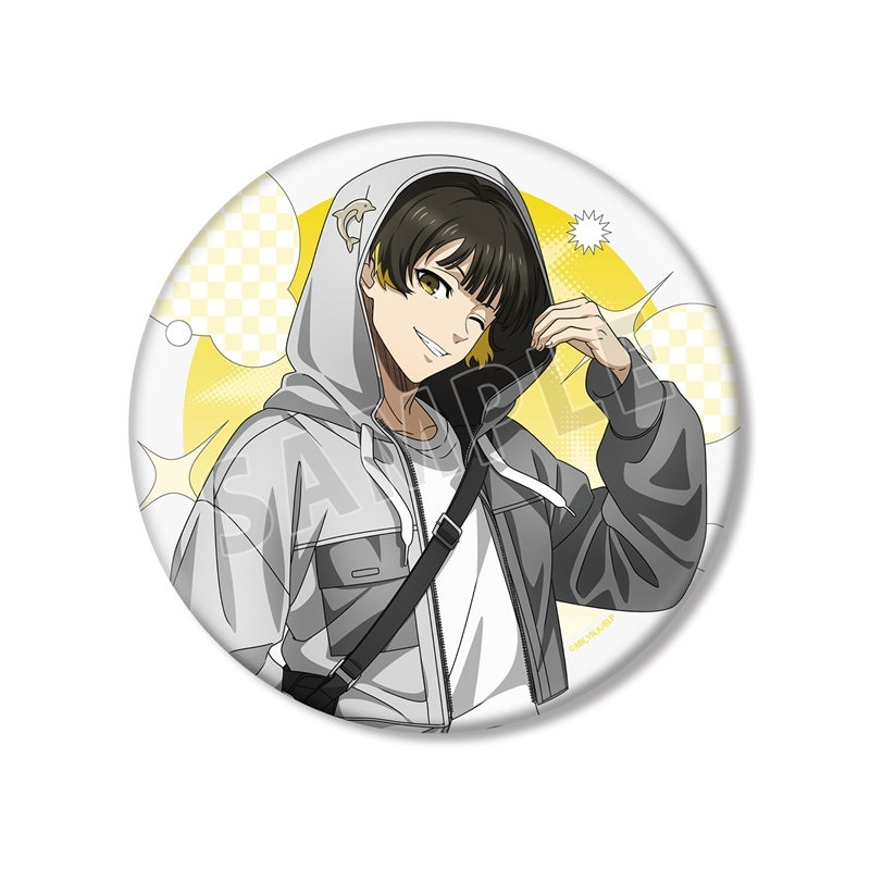 [Pre-order] "Blue Lock" Original Illustration Bachira Meguru Monotone Street Fashion Ver. Big Can Badge