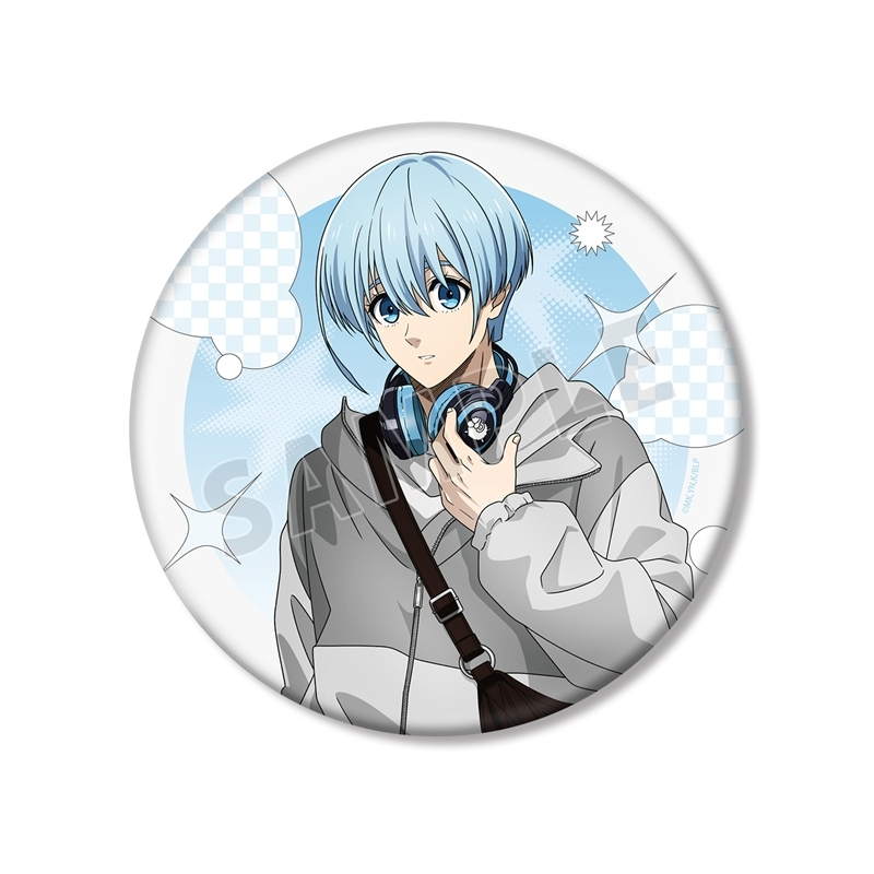[Pre-order] "Blue Lock" Original Illustration Hiori Yo Monotone Street Fashion Ver. Big Can Badge