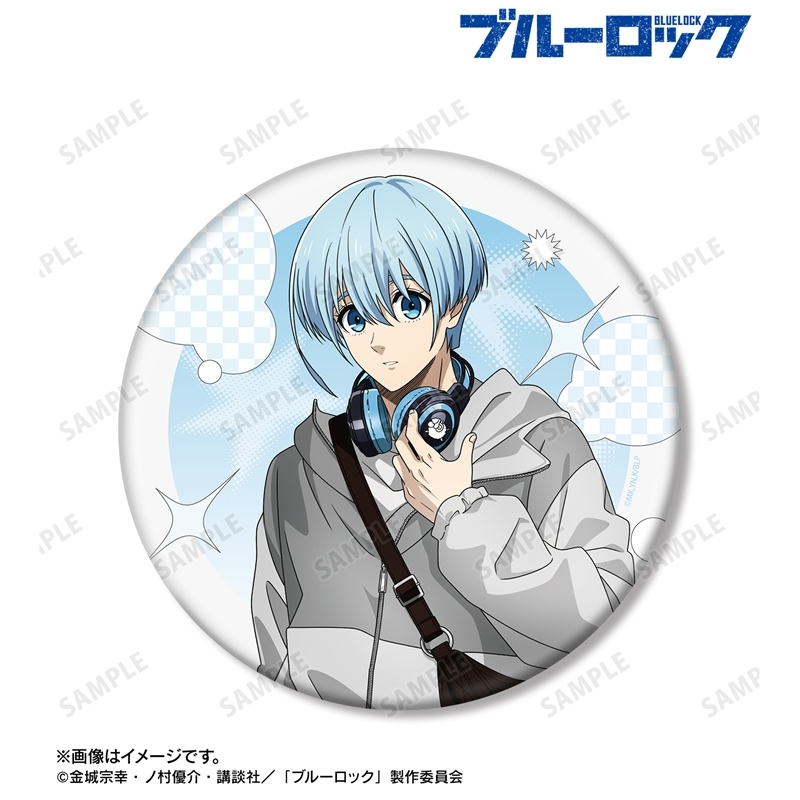 [Pre-order] "Blue Lock" Original Illustration Hiori Yo Monotone Street Fashion Ver. Big Can Badge