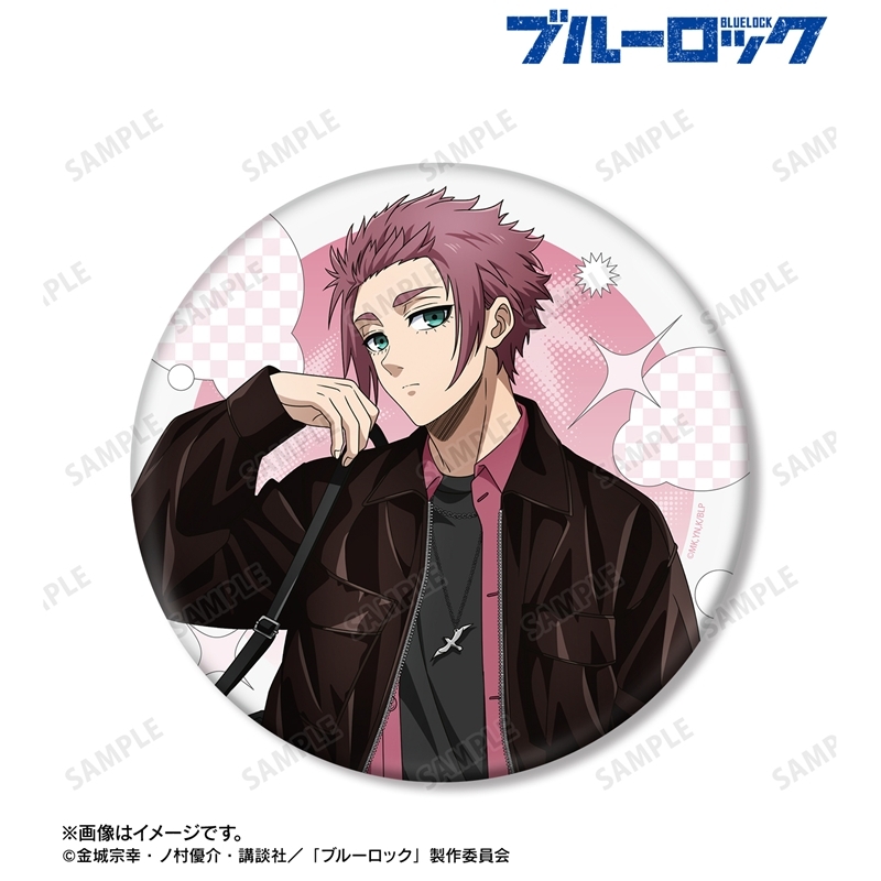 [Pre-order] "Blue Lock" Original Illustration Itoshi Sae Monotone Street Fashion Ver. Big Can Badge