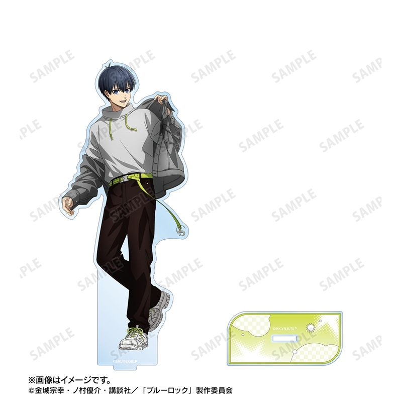[Pre-order] "Blue Lock" Original Illustration Isagi Yoichi Monotone Street Fashion Ver. Big Acrylic Stand