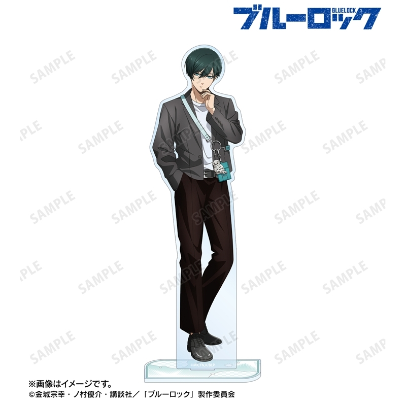 [Pre-order] "Blue Lock" Original Illustration Itoshi Rin Monotone Street Fashion Ver. Big Acrylic Stand
