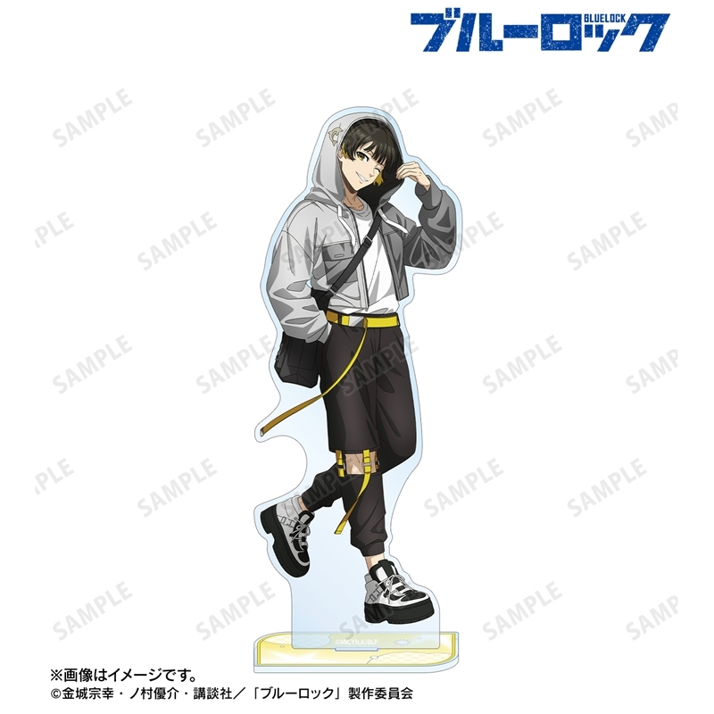 [Pre-order] "Blue Lock" Original Illustration Bachira Meguru Monotone Street Fashion Ver. Big Acrylic Stand