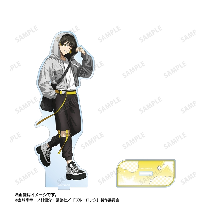 [Pre-order] "Blue Lock" Original Illustration Bachira Meguru Monotone Street Fashion Ver. Big Acrylic Stand