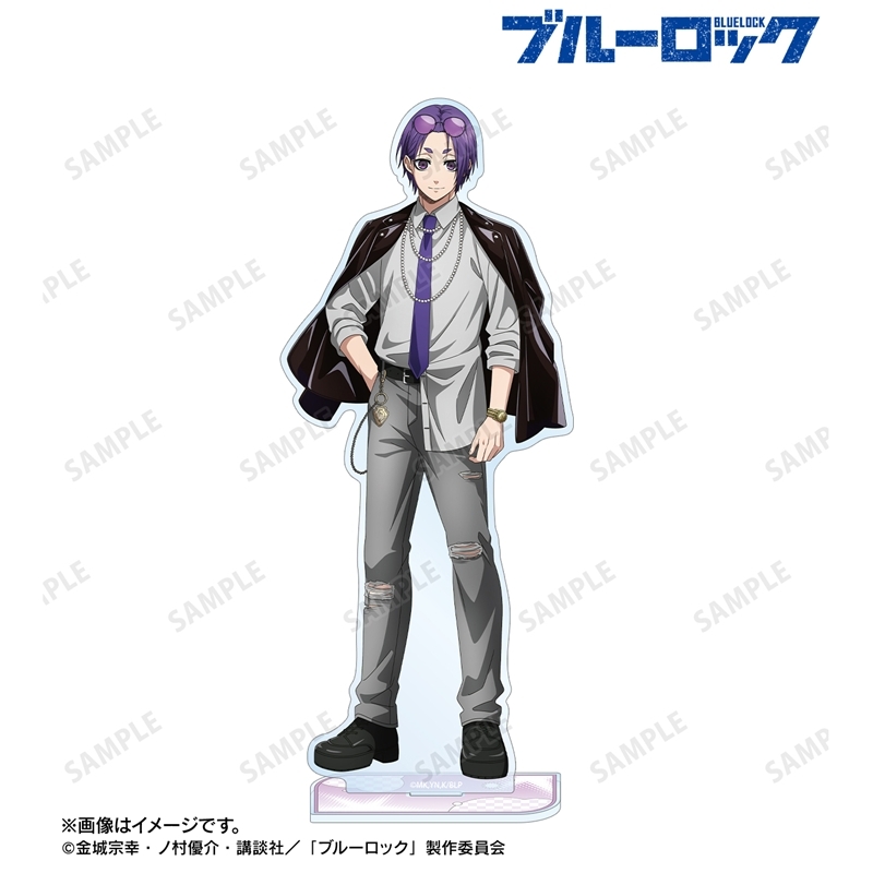 [Pre-order] "Blue Lock" Original Illustration Mikage Reo Monotone Street Fashion Ver. Big Acrylic Stand