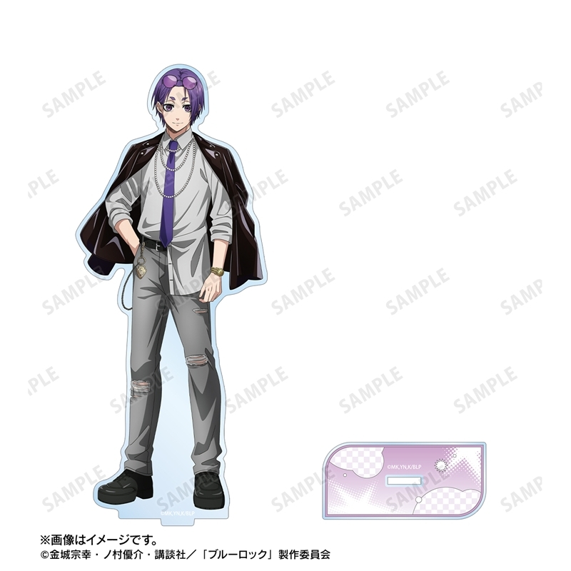 [Pre-order] "Blue Lock" Original Illustration Mikage Reo Monotone Street Fashion Ver. Big Acrylic Stand