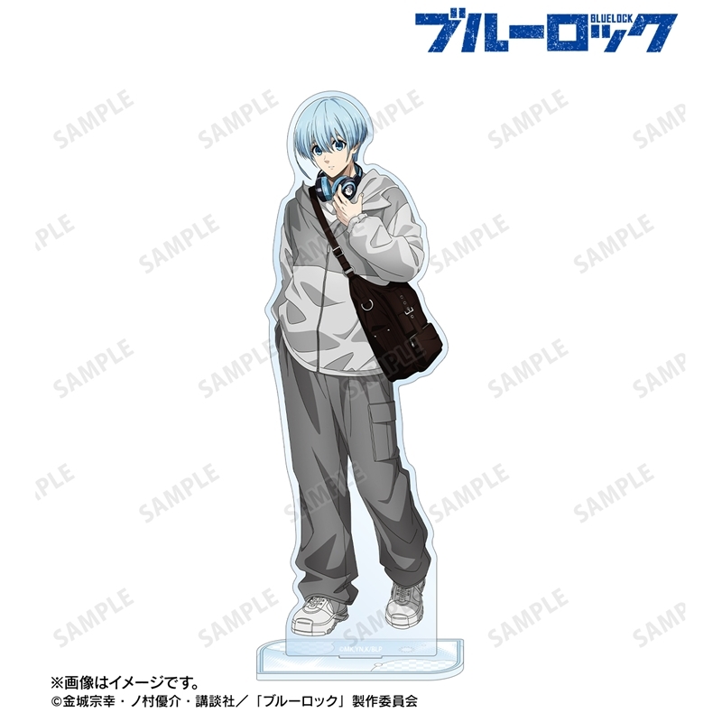 [Pre-order] "Blue Lock" Original Illustration Hiori Yo Monotone Street Fashion Ver. Big Acrylic Stand