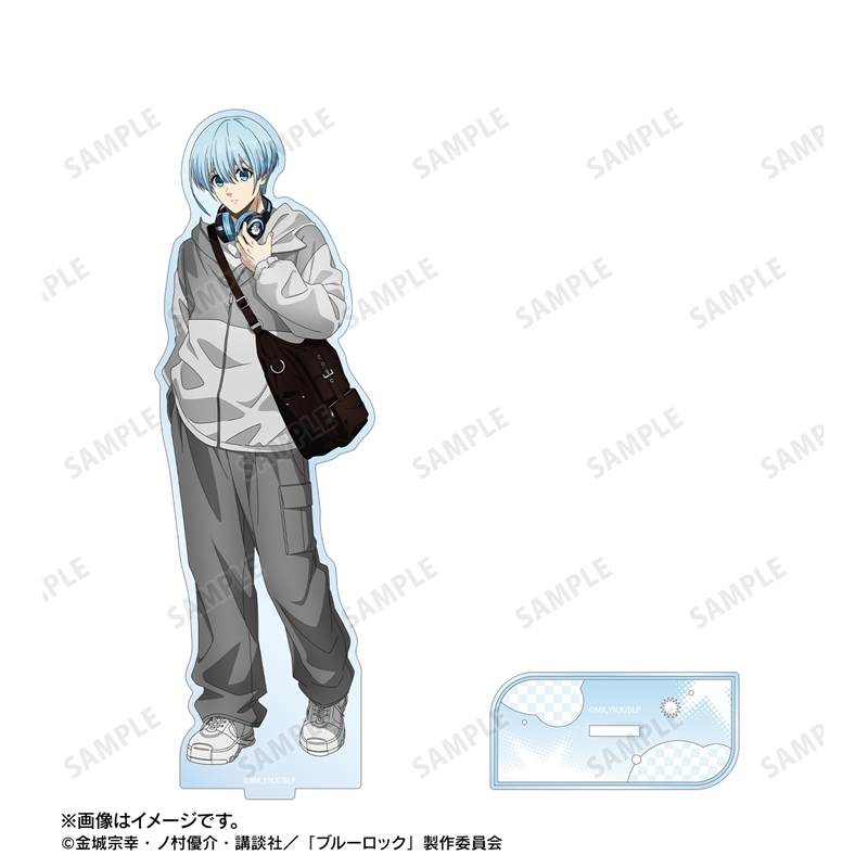 [Pre-order] "Blue Lock" Original Illustration Hiori Yo Monotone Street Fashion Ver. Big Acrylic Stand