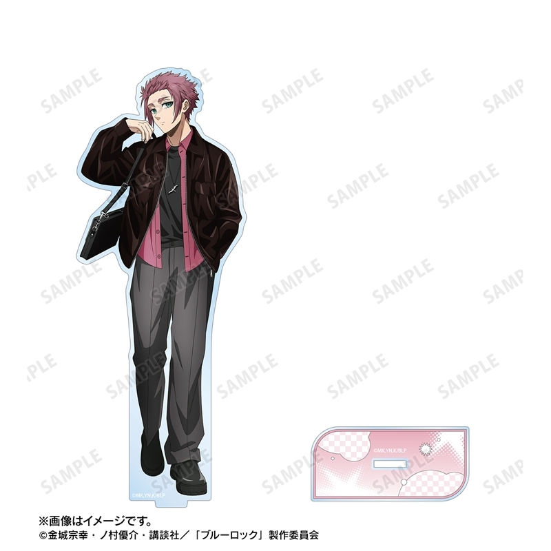 [Pre-order] "Blue Lock" Original Illustration Itoshi Sae Monotone Street Fashion Ver. Big Acrylic Stand