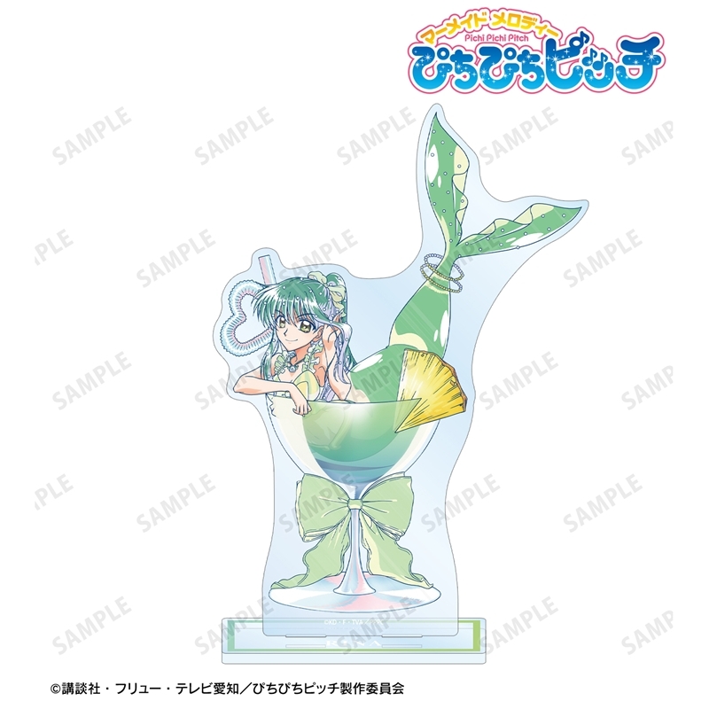 [Pre-order] "Mermaid Melody Pichi Pichi Pitch" Original Illustration Rina Cocktail Glass Ver. Ani-Art Clear Label Big Acrylic Stand
