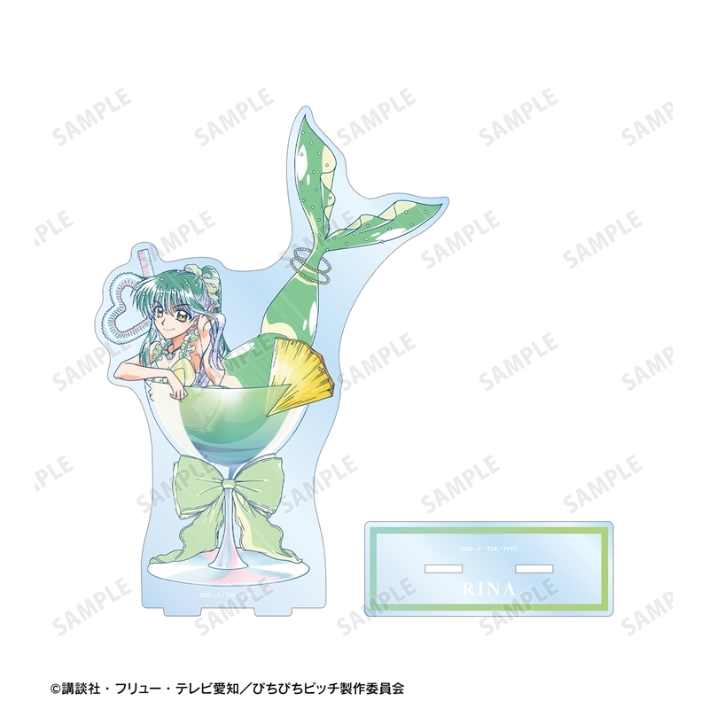 [Pre-order] "Mermaid Melody Pichi Pichi Pitch" Original Illustration Rina Cocktail Glass Ver. Ani-Art Clear Label Big Acrylic Stand