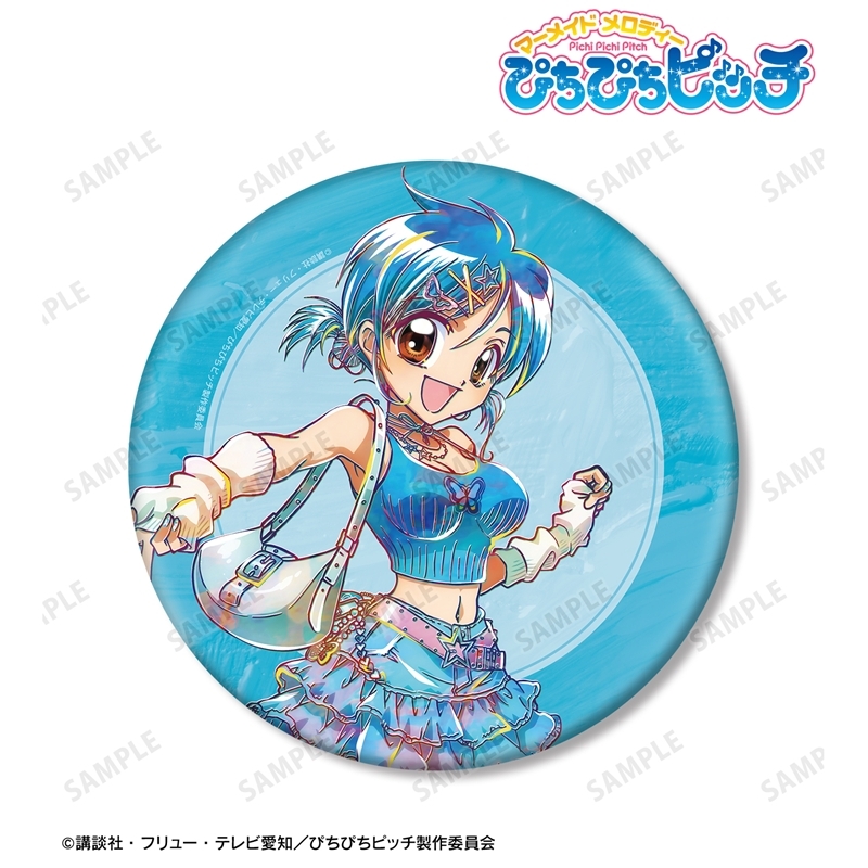 [Pre-order] "Mermaid Melody Pichi Pichi Pitch" Original Illustration Hosho Hanon Y2K Fashion Ver. Ani-Art Big Can Badge