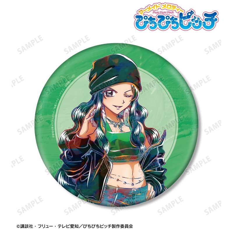 [Pre-order] "Mermaid Melody Pichi Pichi Pitch" Original Illustration Toin Rina Y2K Fashion Ver. Ani-Art Big Can Badge