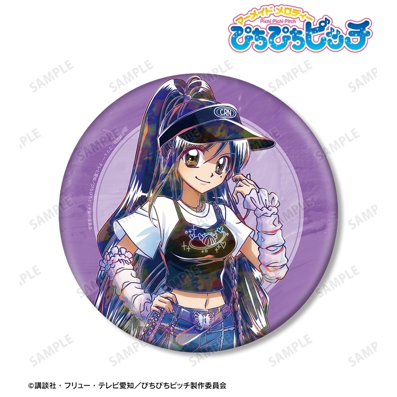 [Pre-order] "Mermaid Melody Pichi Pichi Pitch" Original Illustration Caren Y2K Fashion Ver. Ani-Art Big Can Badge
