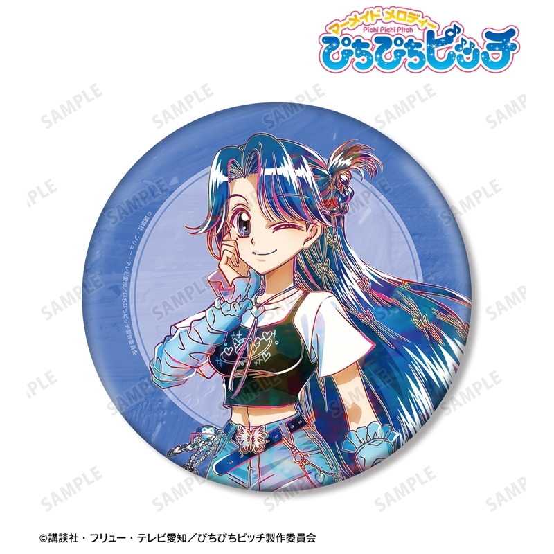 [Pre-order] "Mermaid Melody Pichi Pichi Pitch" Original Illustration Noel Y2K Fashion Ver. Ani-Art Big Can Badge