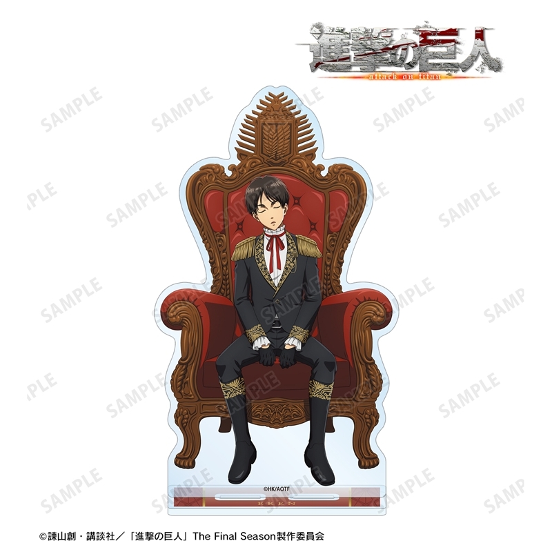 [Pre-order] "Attack on Titan" Original Illustration Eren Dreaming on a Throne Preparation Colored Ver. Big Acrylic Stand