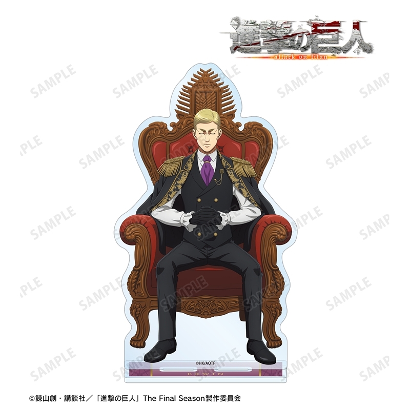 [Pre-order] "Attack on Titan" Original Illustration Erwin Dreaming on a Throne Preparation Colored Ver. Big Acrylic Stand