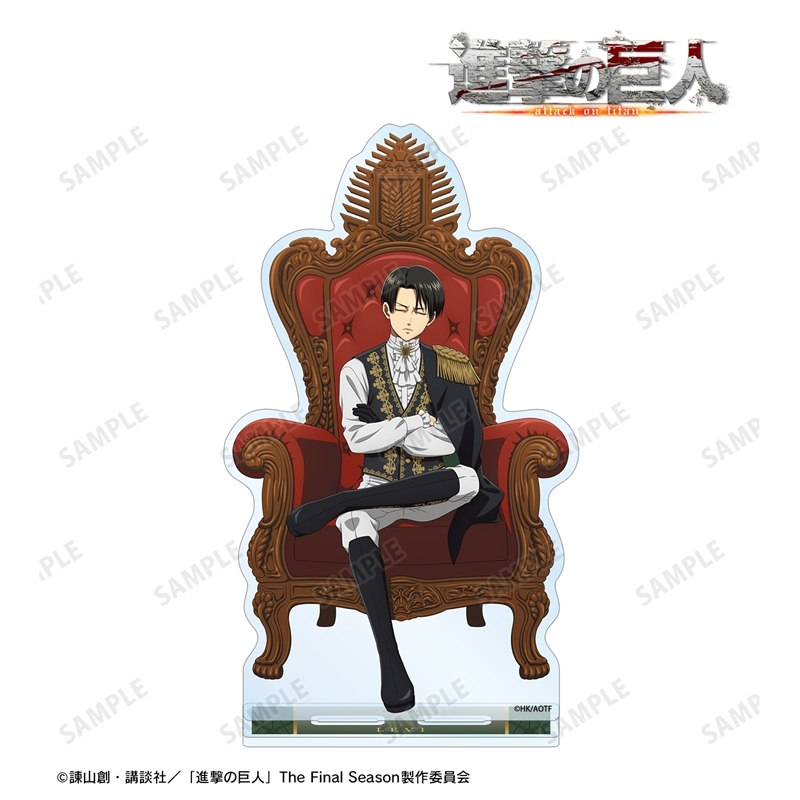 [Pre-order] "Attack on Titan" Original Illustration Levi Dreaming on a Throne Preparation Colored Ver. Big Acrylic Stand