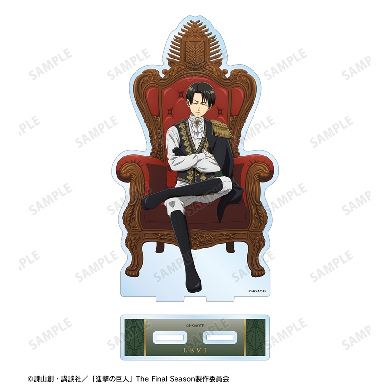 [Pre-order] "Attack on Titan" Original Illustration Levi Dreaming on a Throne Preparation Colored Ver. Big Acrylic Stand