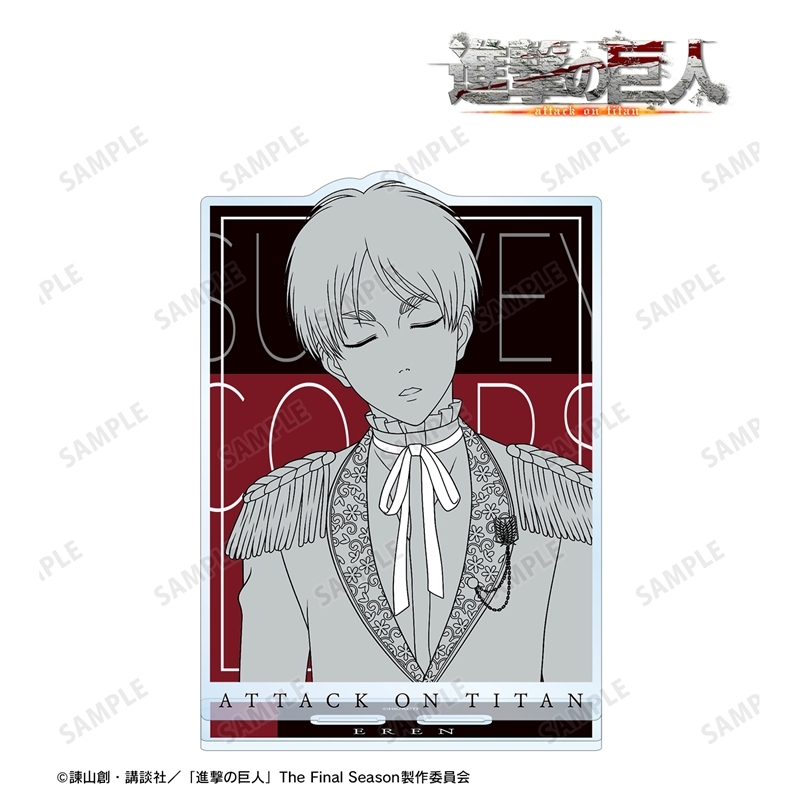 [Pre-order] "Attack on Titan" Original Illustration Eren Dreaming on a Throne Line Drawing Ver. Big Acrylic Stand