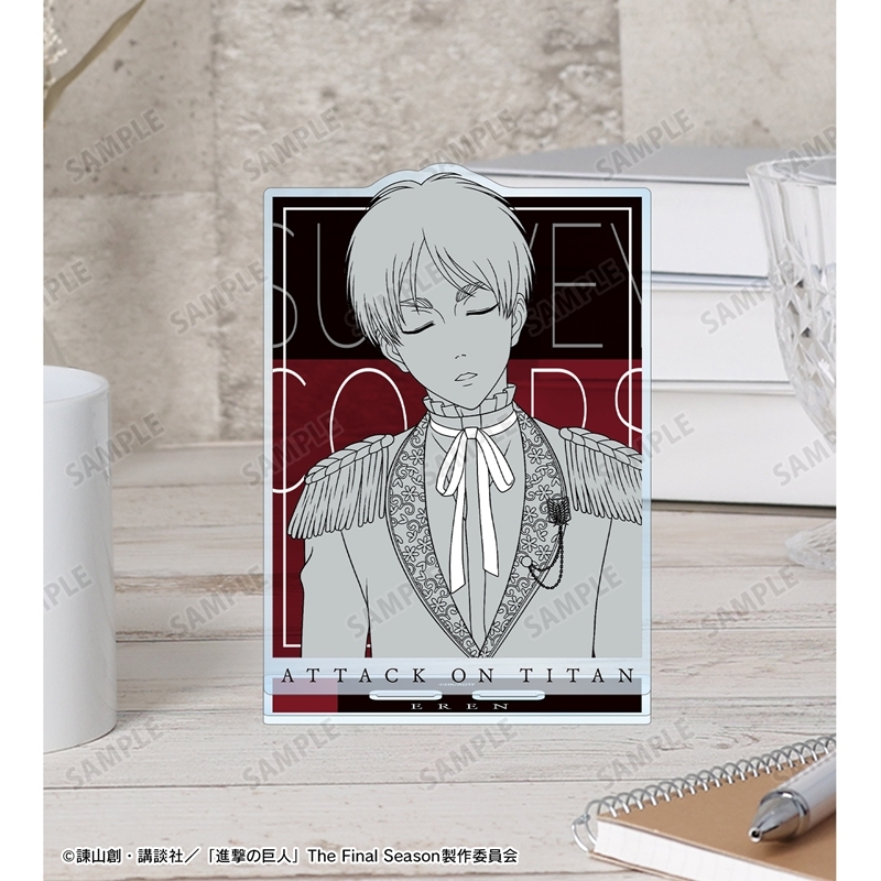 [Pre-order] "Attack on Titan" Original Illustration Levi Dreaming on a Throne Line Drawing Ver. Big Acrylic Stand