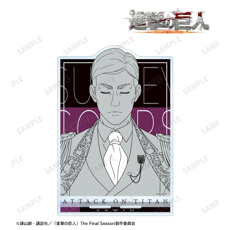 [Pre-order] "Attack on Titan" Original Illustration Erwin Dreaming on a Throne Line Drawing Ver. Big Acrylic Stand