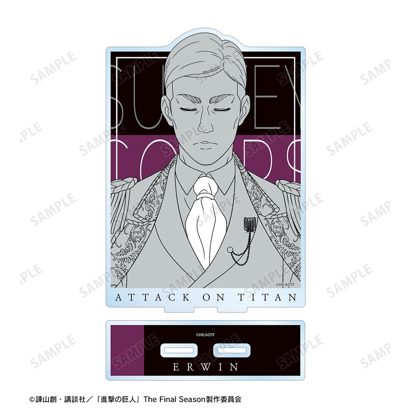 [Pre-order] "Attack on Titan" Original Illustration Erwin Dreaming on a Throne Line Drawing Ver. Big Acrylic Stand