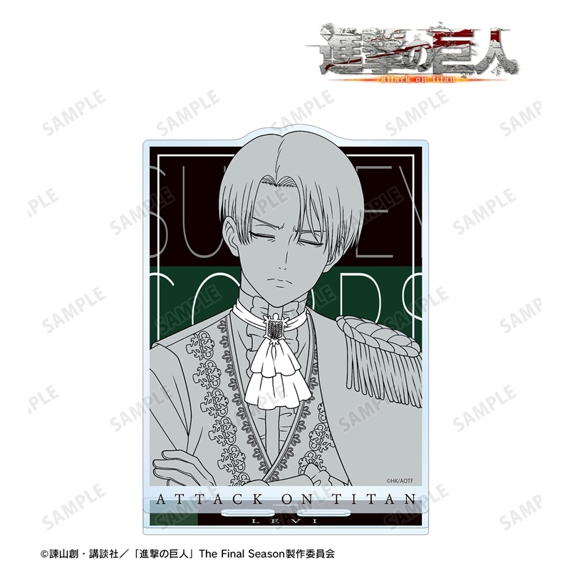 [Pre-order] "Attack on Titan" Original Illustration Levi Dreaming on a Throne Line Drawing Ver. Big Acrylic Stand