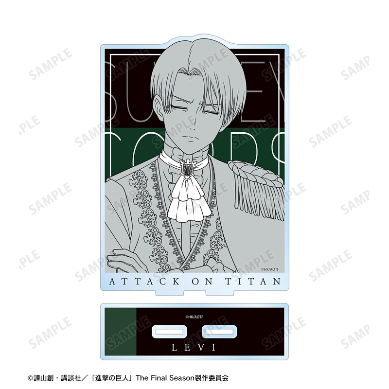 [Pre-order] "Attack on Titan" Original Illustration Levi Dreaming on a Throne Line Drawing Ver. Big Acrylic Stand