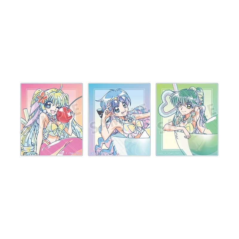 [Pre-order] "Mermaid Melody Pichi Pichi Pitch" Original Illustration Cocktail Glass Ver. Ani-Art Clear Label Acrylic Card 3 Set Ver. A