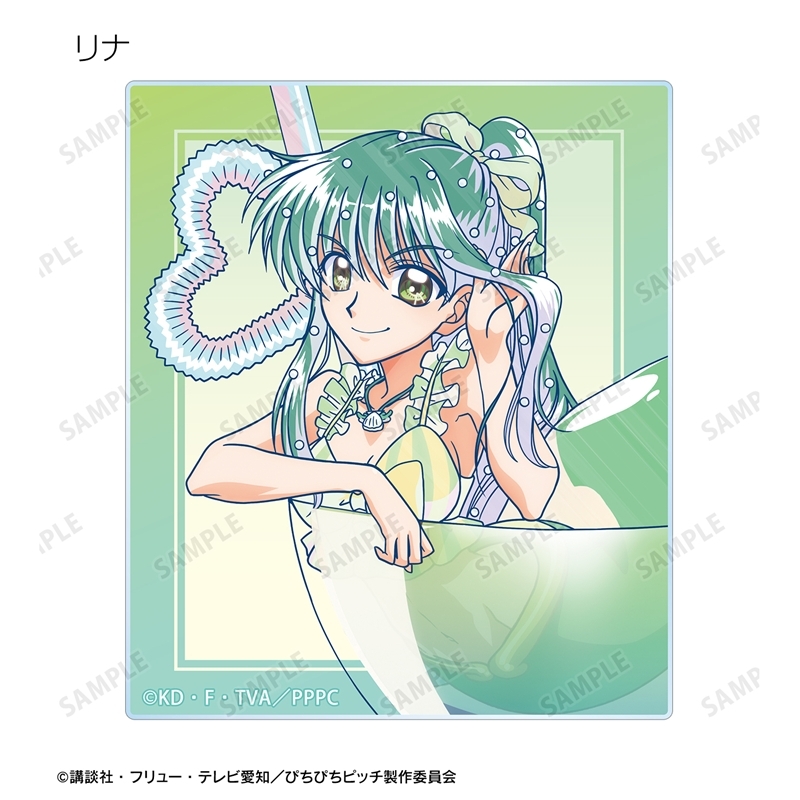[Pre-order] "Mermaid Melody Pichi Pichi Pitch" Original Illustration Cocktail Glass Ver. Ani-Art Clear Label Acrylic Card 3 Set Ver. A