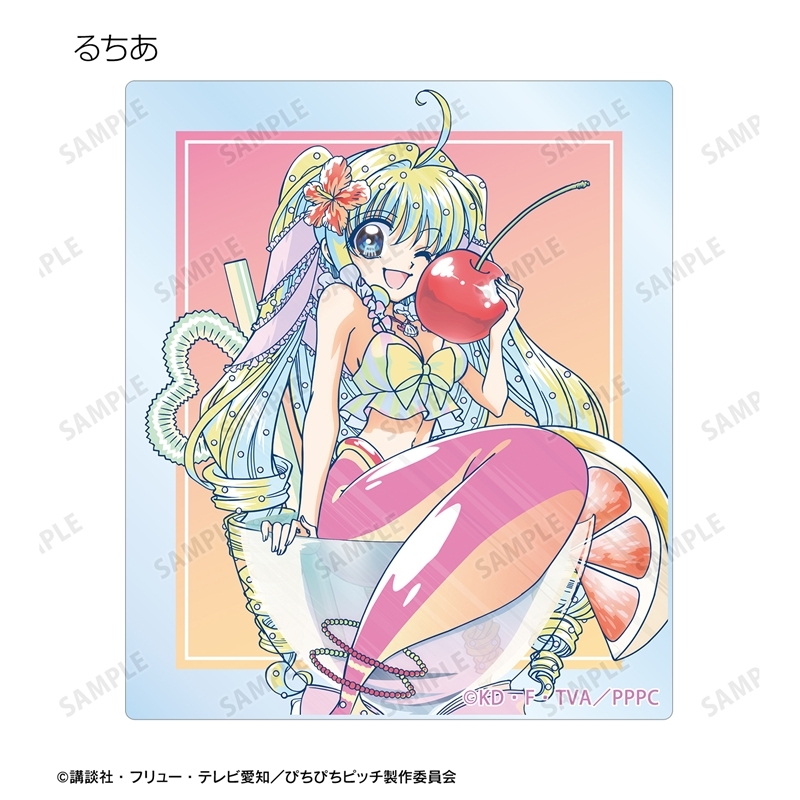 [Pre-order] "Mermaid Melody Pichi Pichi Pitch" Original Illustration Cocktail Glass Ver. Ani-Art Clear Label Acrylic Card 3 Set Ver. B