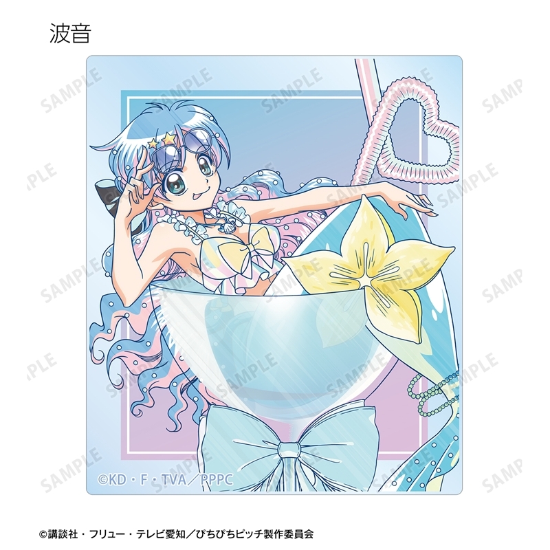 [Pre-order] "Mermaid Melody Pichi Pichi Pitch" Original Illustration Cocktail Glass Ver. Ani-Art Clear Label Acrylic Card 3 Set Ver. B