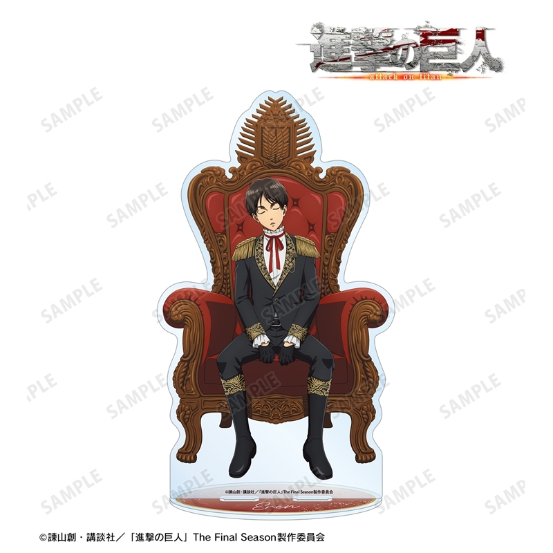 [Pre-order] "Attack on Titan" Original Illustration Eren Dreaming on a Throne Preparation Colored Ver. Extra Large Acrylic Stand