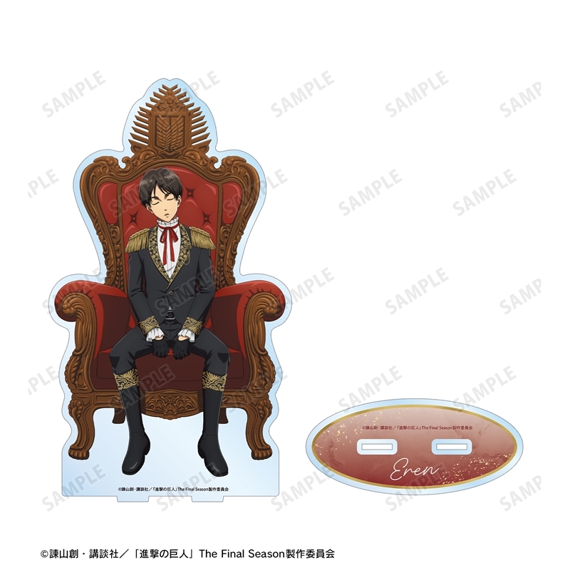 [Pre-order] "Attack on Titan" Original Illustration Eren Dreaming on a Throne Preparation Colored Ver. Extra Large Acrylic Stand