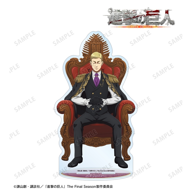 [Pre-order] "Attack on Titan" Original Illustration Erwin Dreaming on a Throne Preparation Colored Ver. Extra Large Acrylic Stand