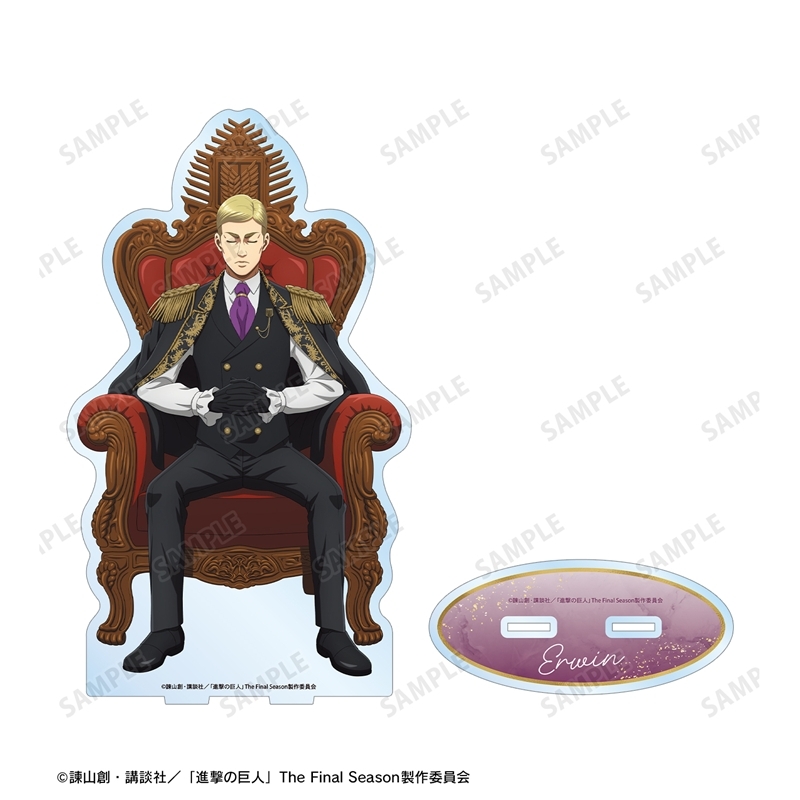 [Pre-order] "Attack on Titan" Original Illustration Erwin Dreaming on a Throne Preparation Colored Ver. Extra Large Acrylic Stand