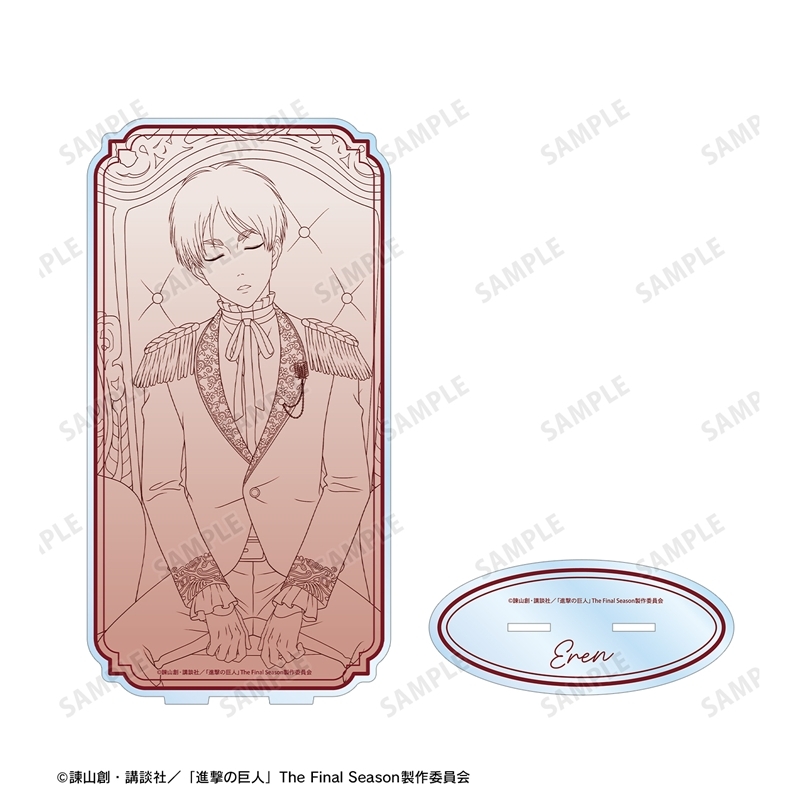 [Pre-order] "Attack on Titan" Original Illustration Eren Dreaming on a Throne Line Drawing Ver. Extra Large Acrylic Stand