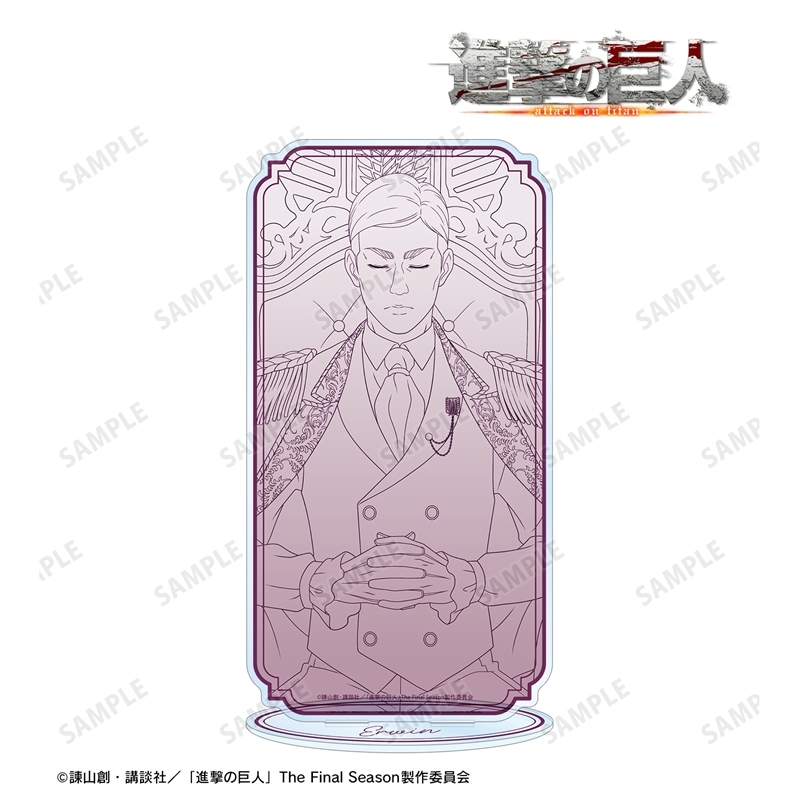 [Pre-order] "Attack on Titan" Original Illustration Erwin Dreaming on a Throne Line Drawing Ver. Extra Large Acrylic Stand