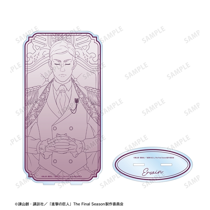 [Pre-order] "Attack on Titan" Original Illustration Erwin Dreaming on a Throne Line Drawing Ver. Extra Large Acrylic Stand