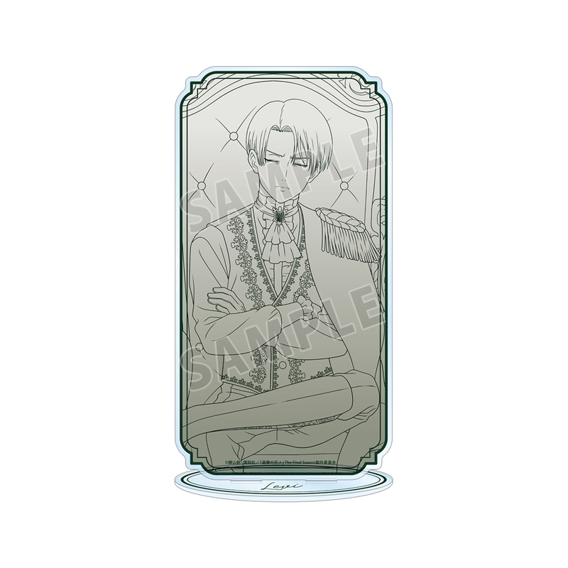 [Pre-order] "Attack on Titan" Original Illustration Levi Dreaming on a Throne Line Drawing Ver. Extra Large Acrylic Stand