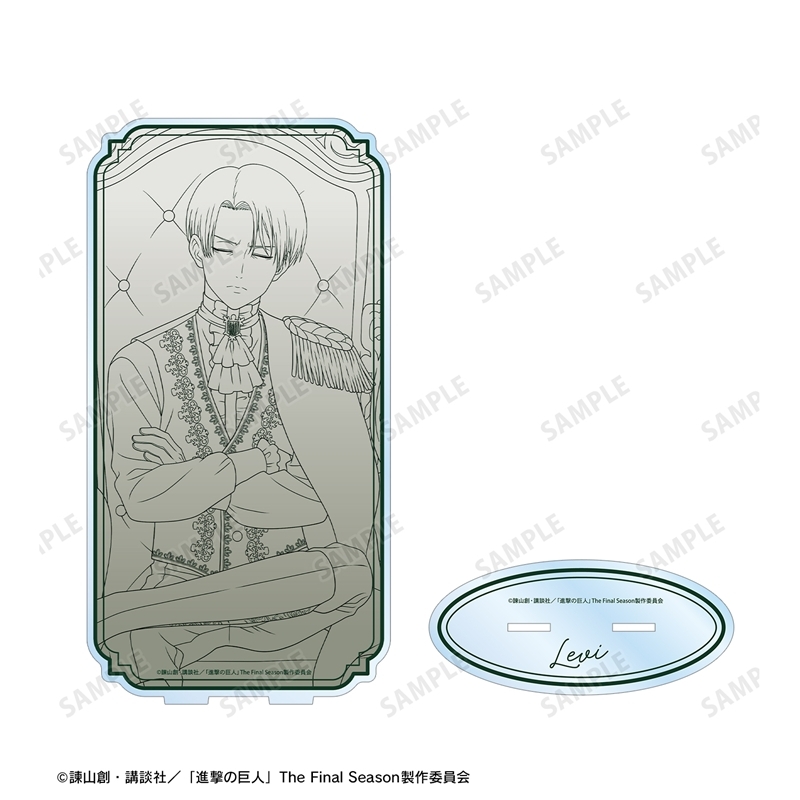 [Pre-order] "Attack on Titan" Original Illustration Levi Dreaming on a Throne Line Drawing Ver. Extra Large Acrylic Stand