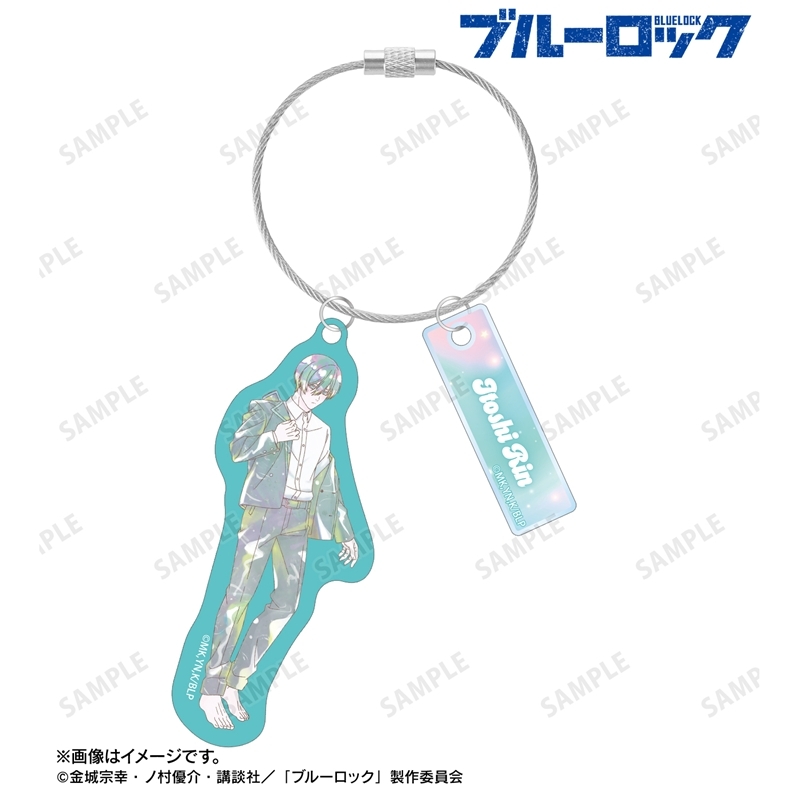 [Pre-order] "Blue Lock" Original Illustration Itoshi Rin Morning Routine Ver. Ani-Art KAWAII label Twin Wire Big Acrylic Key Chain
